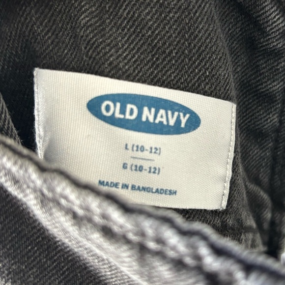 OLD NAVY Overalls Kids sz 10-12 black denim. - Picture 4 of 5